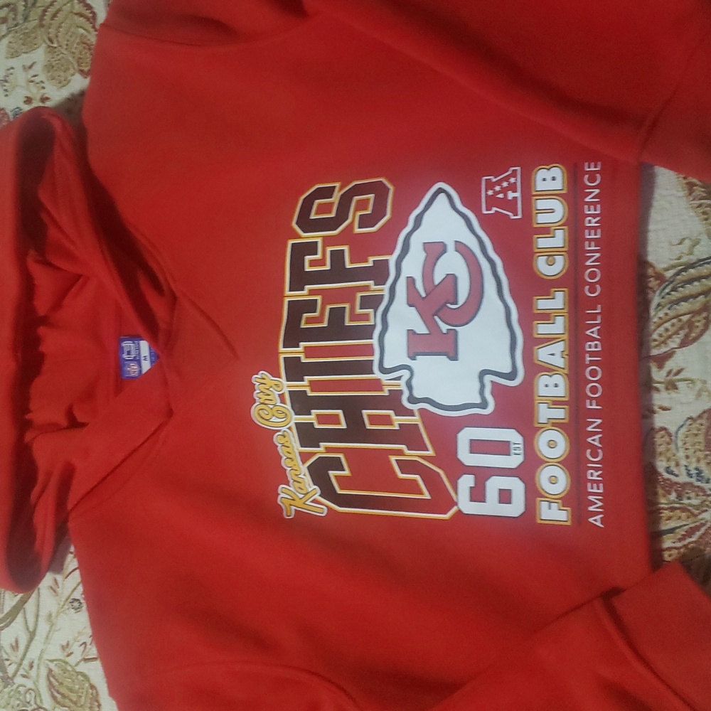 Kansas City Chiefs Crop Top Hoodie Sweatshirt